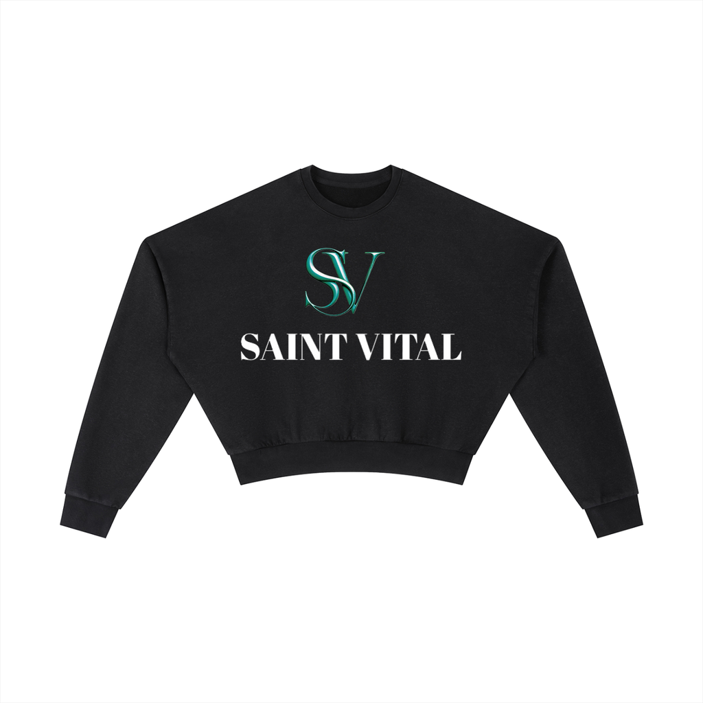 Vintage Washed Cropped Sweatshirt