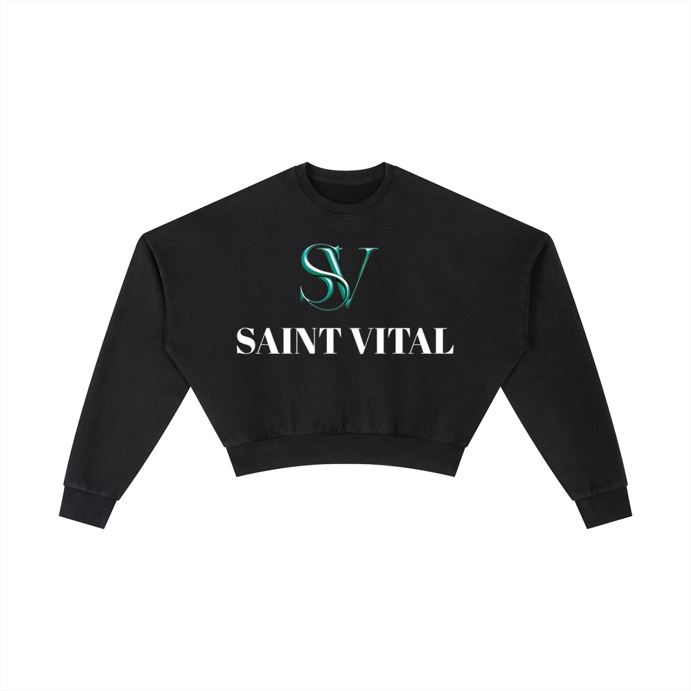 Vintage Washed Cropped Sweatshirt