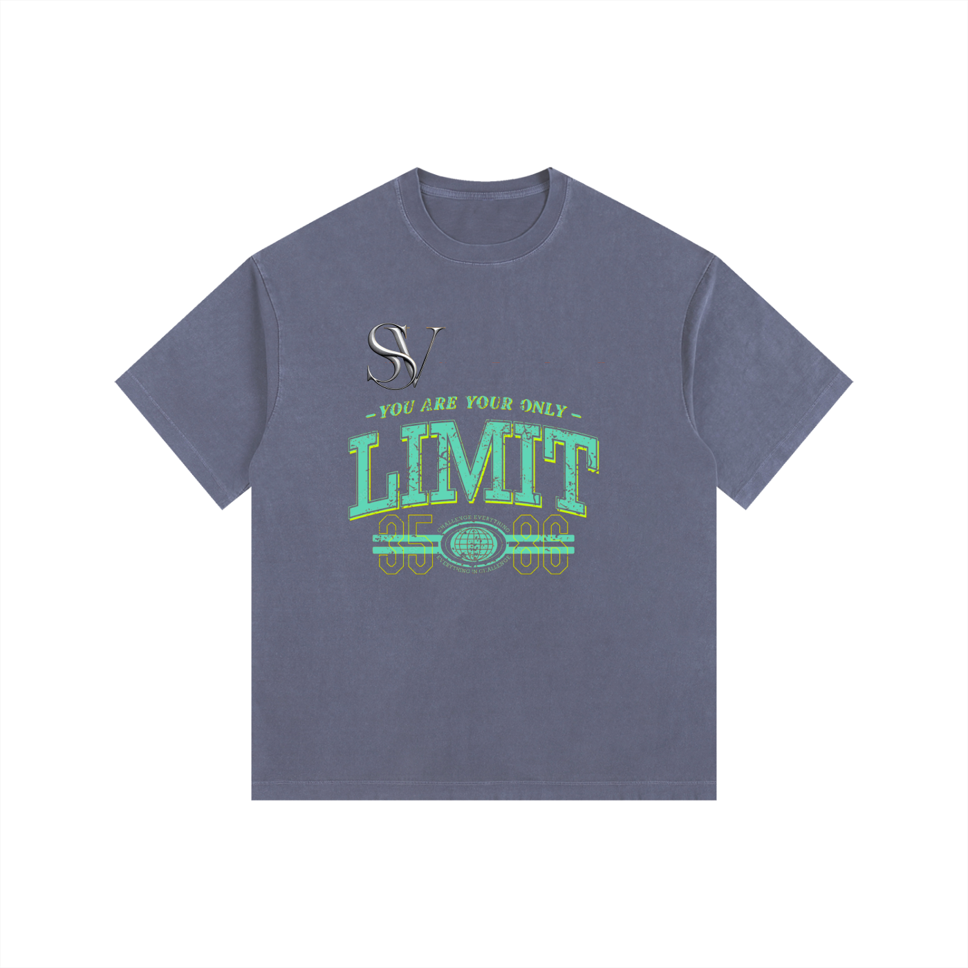 Saint Vital Vintage Washed Oversized Cotton T-Shirt