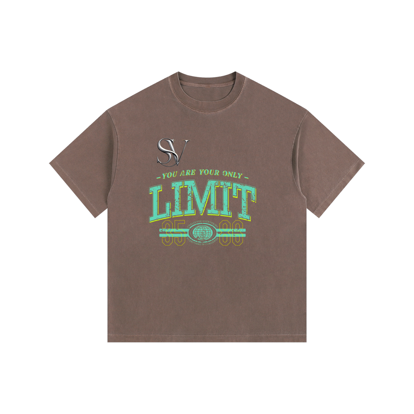 Saint Vital Vintage Washed Oversized Cotton T-Shirt