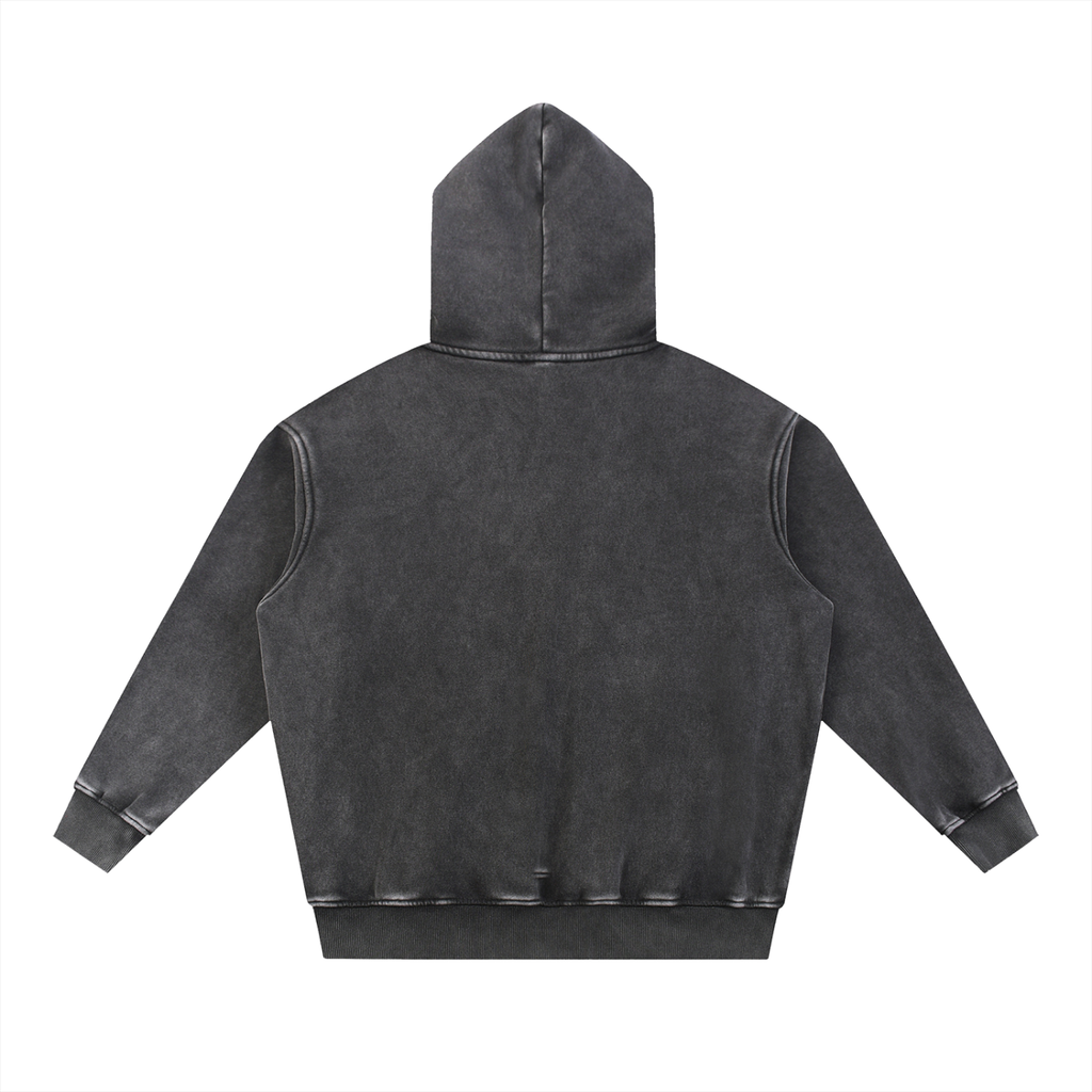 Stay Solid Snow Wash Fleece Oversize Hoodie