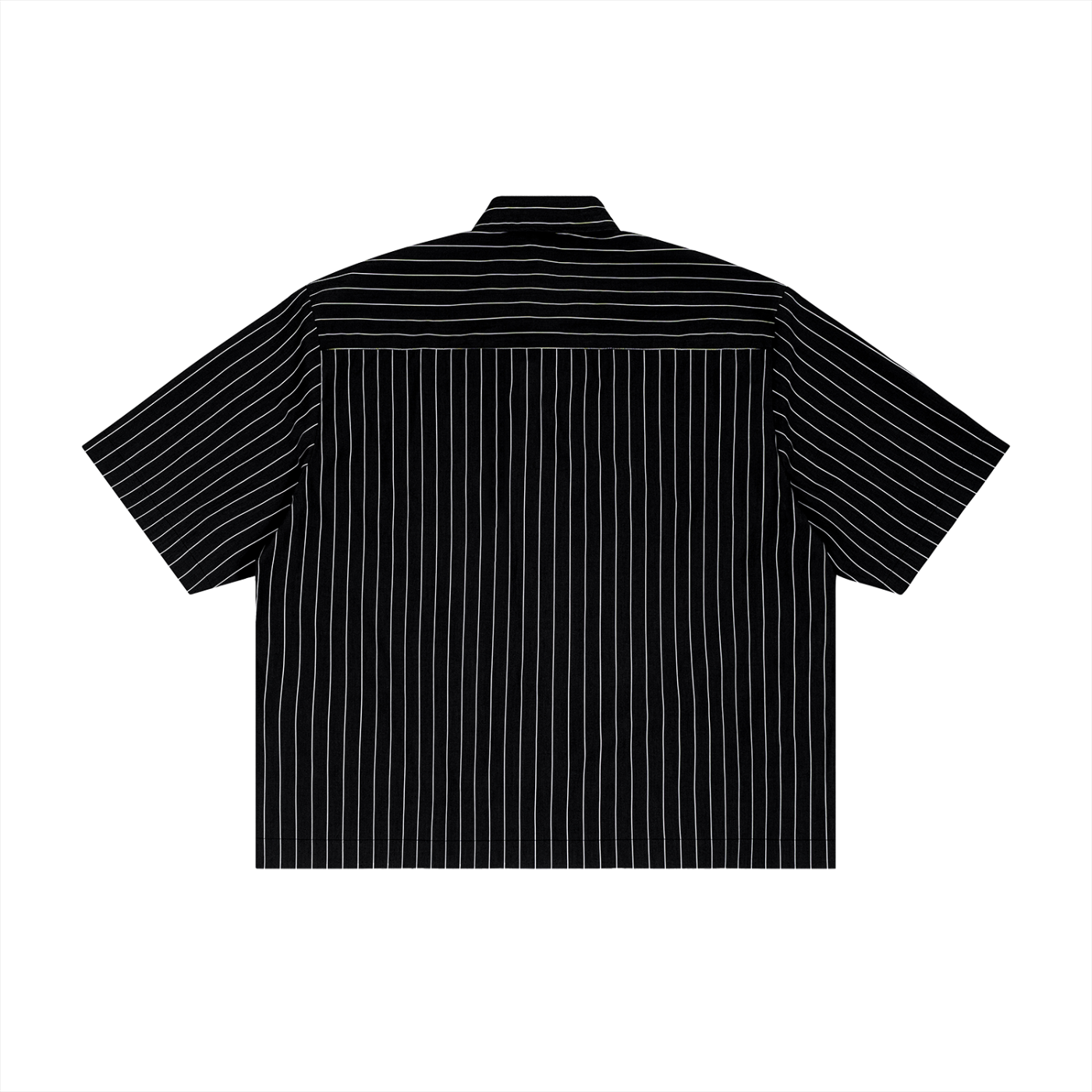 Saint Vital Unisex Striped Boxy Button-Up Shirt