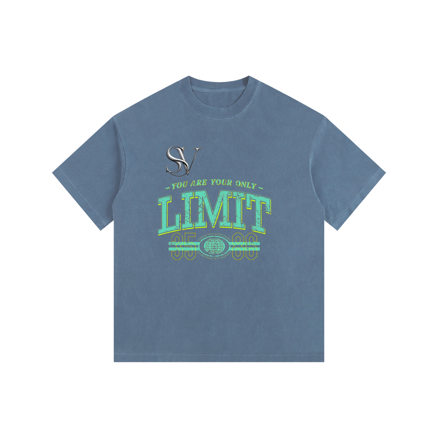 Saint Vital Vintage Washed Oversized Cotton T-Shirt