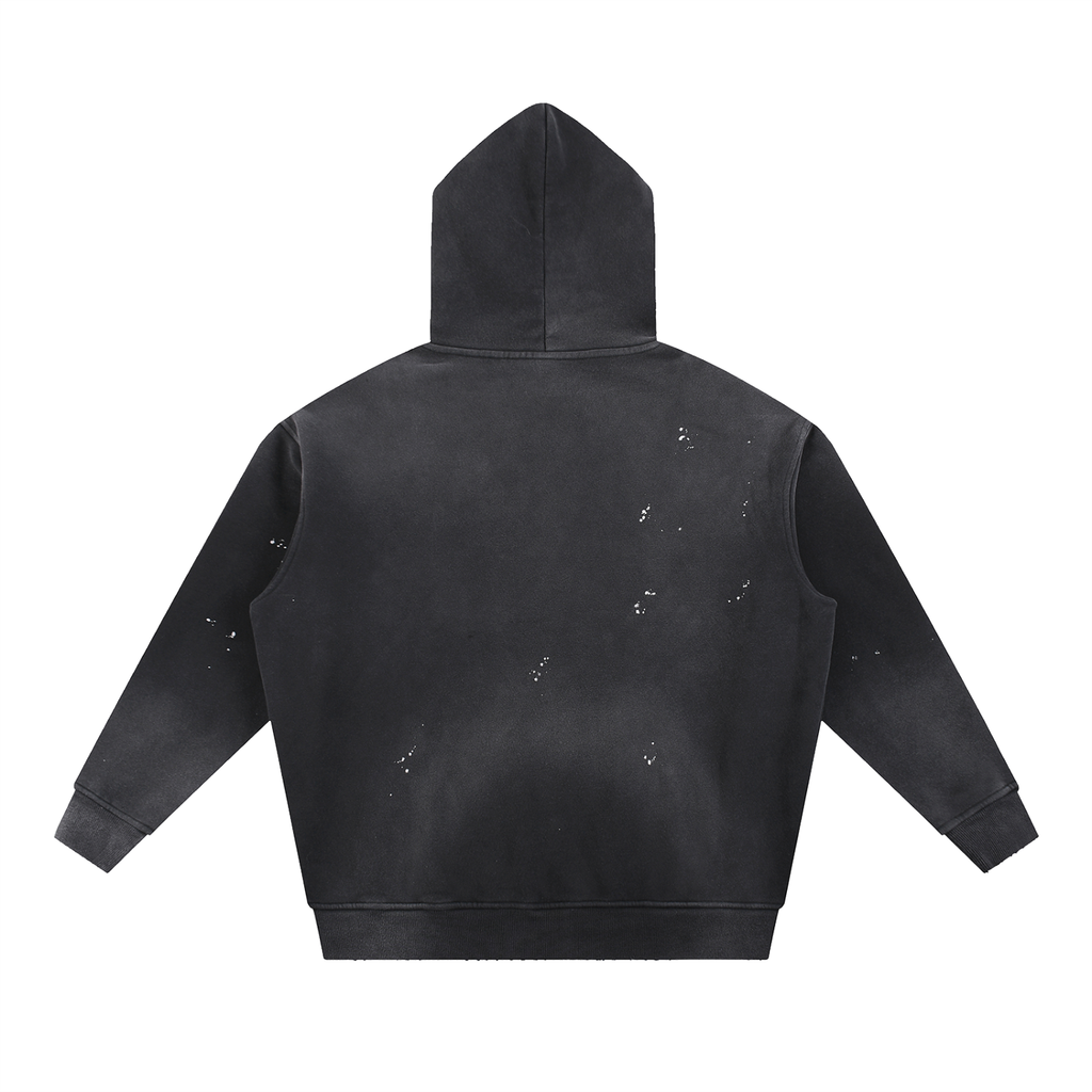 Saint Vital Vintage Washed Frayed Fleece Hoodie