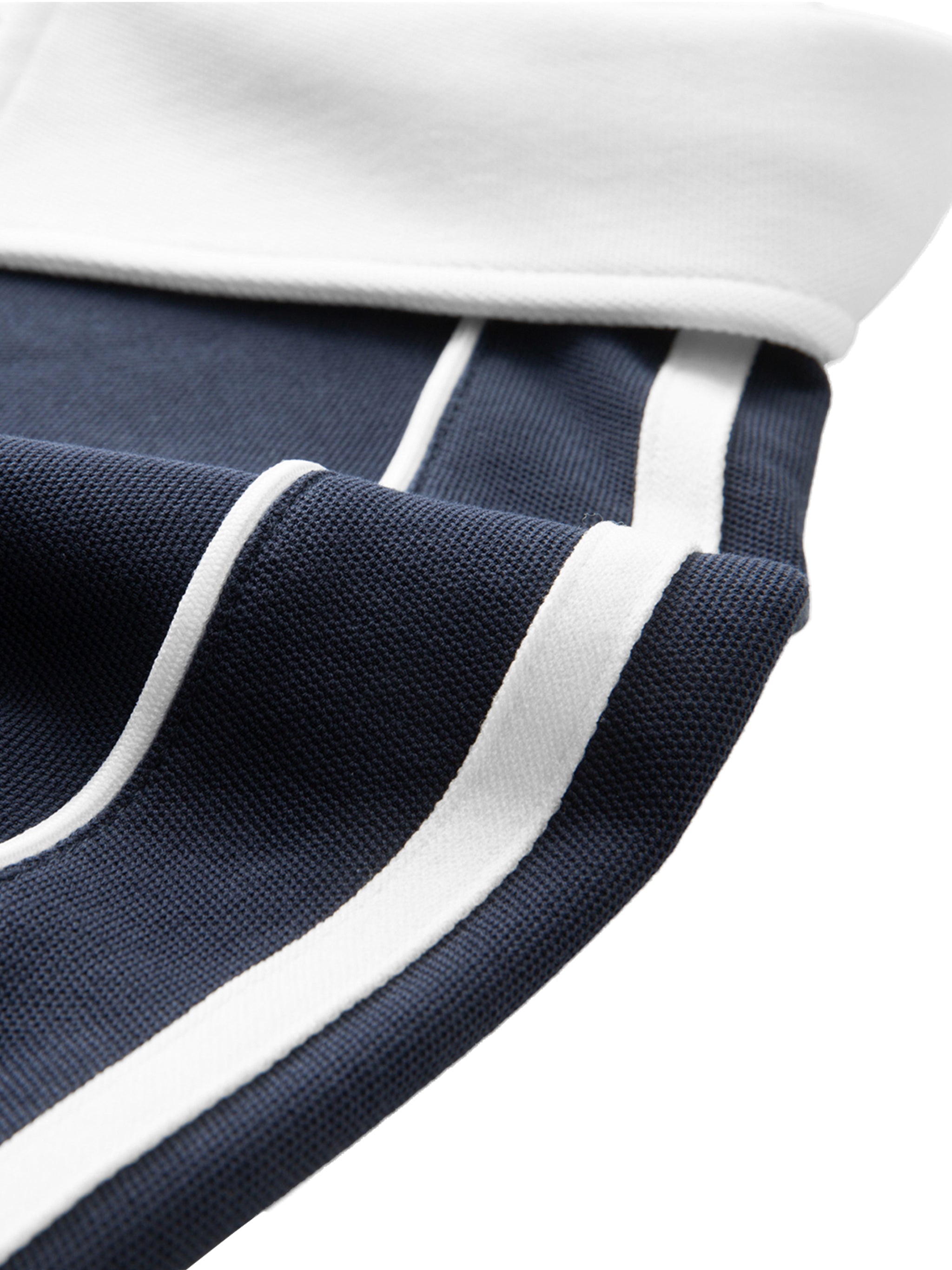 Saint Vital Contrast Collar Short-Sleeve Polo Shirt