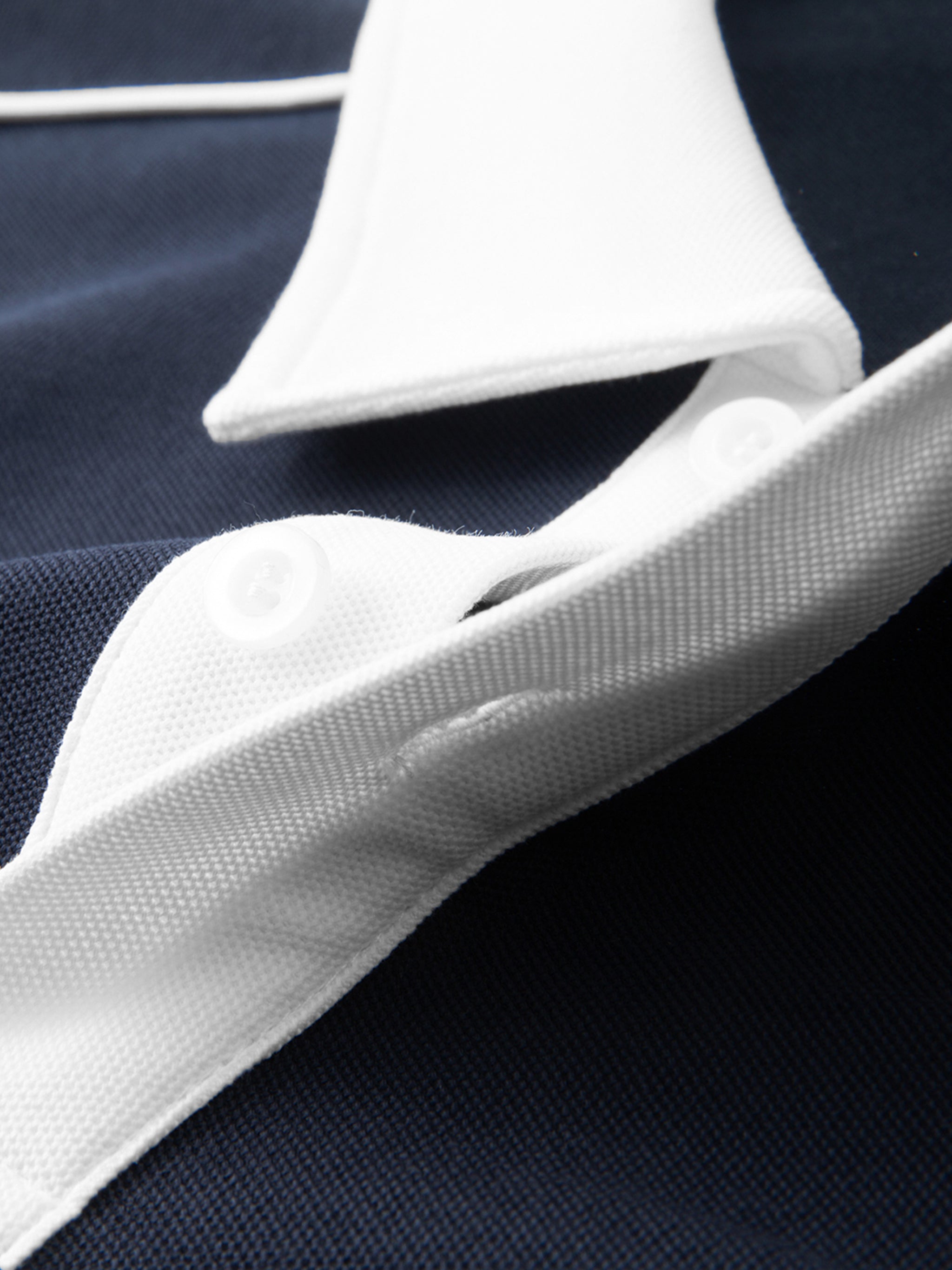 Saint Vital Contrast Collar Short-Sleeve Polo Shirt