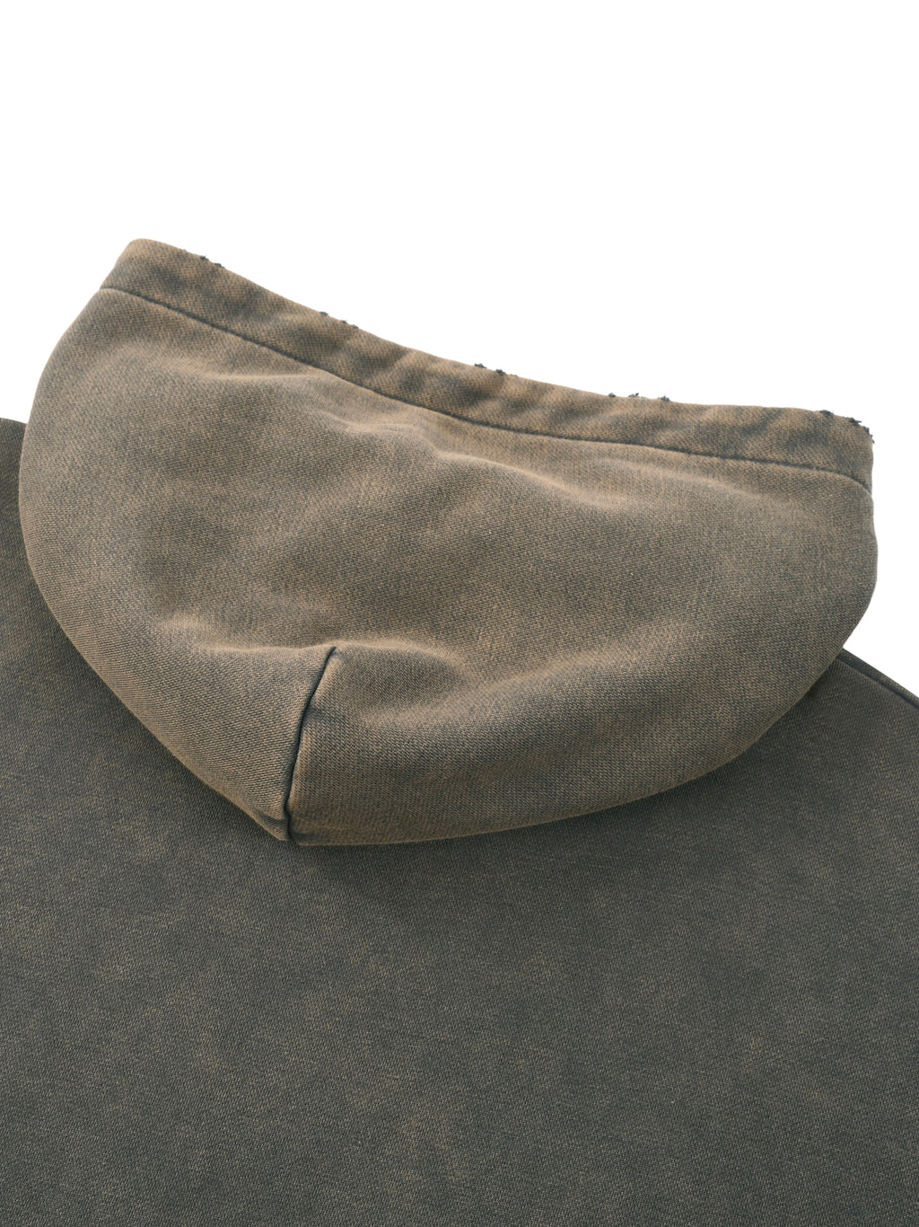 Saint Vital Vintage Washed Frayed-Hem Hoodie
