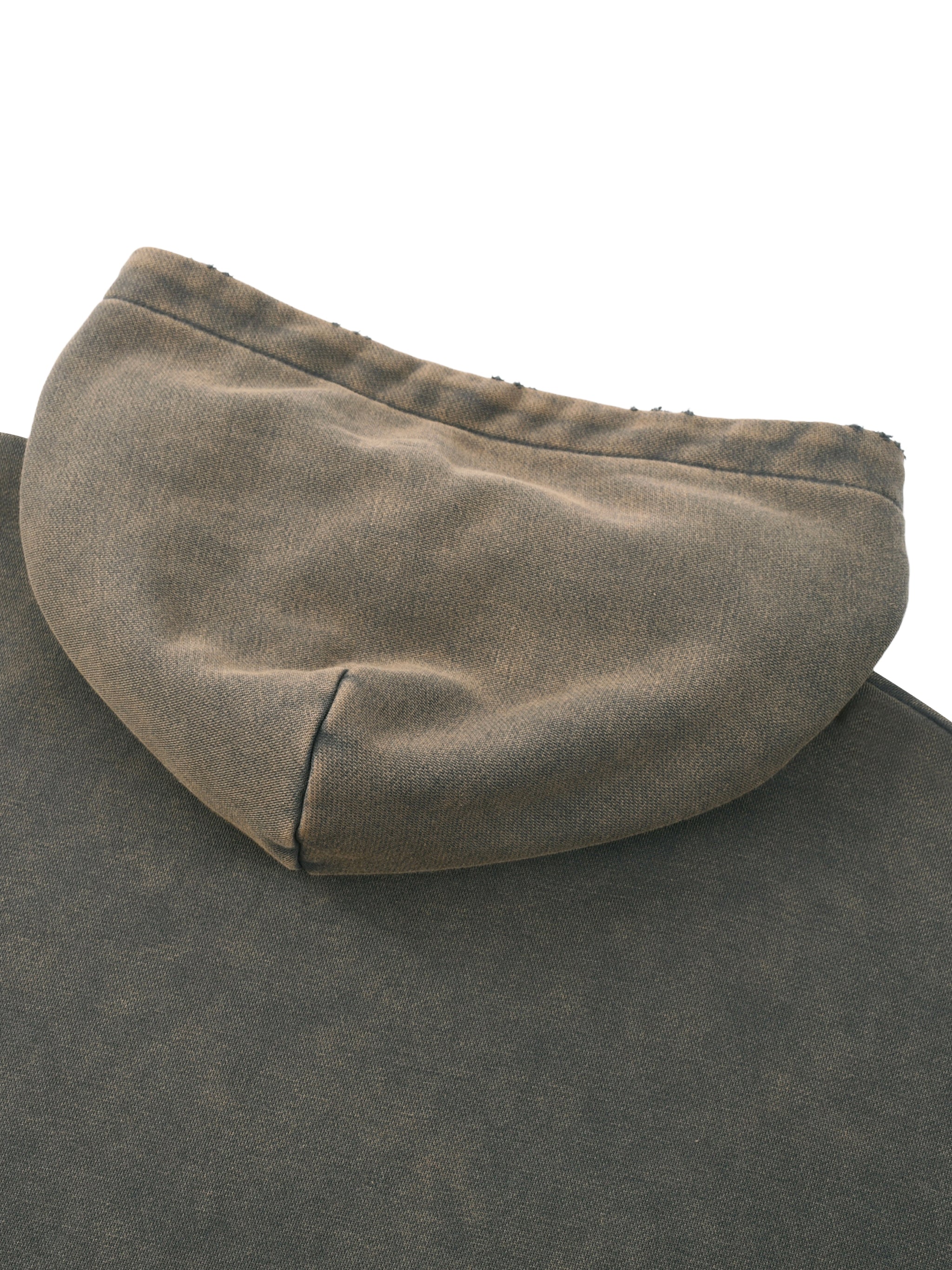 Saint Vital Vintage Washed Frayed-Hem Hoodie